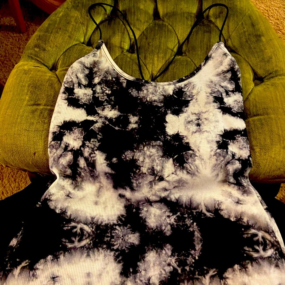 Very soft size small marble print romper